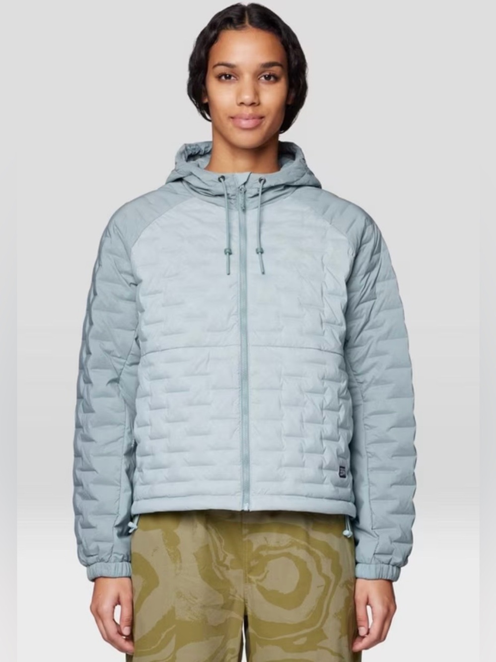 Mountain Hardwear Stretchdown Quilted Hooded Puffer Jacket Women's Large